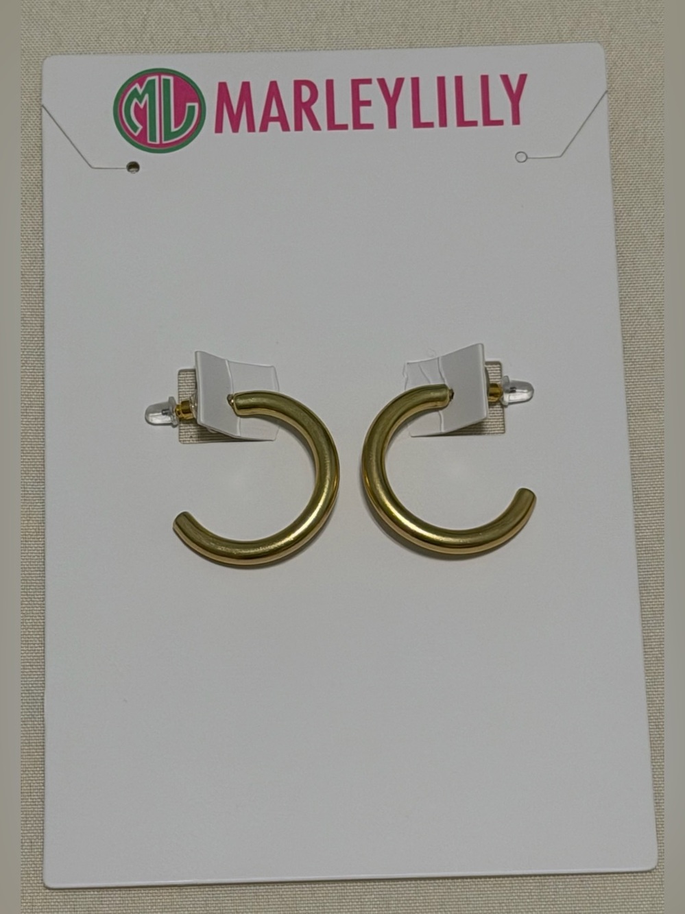 Gold Open Hoop Earrings